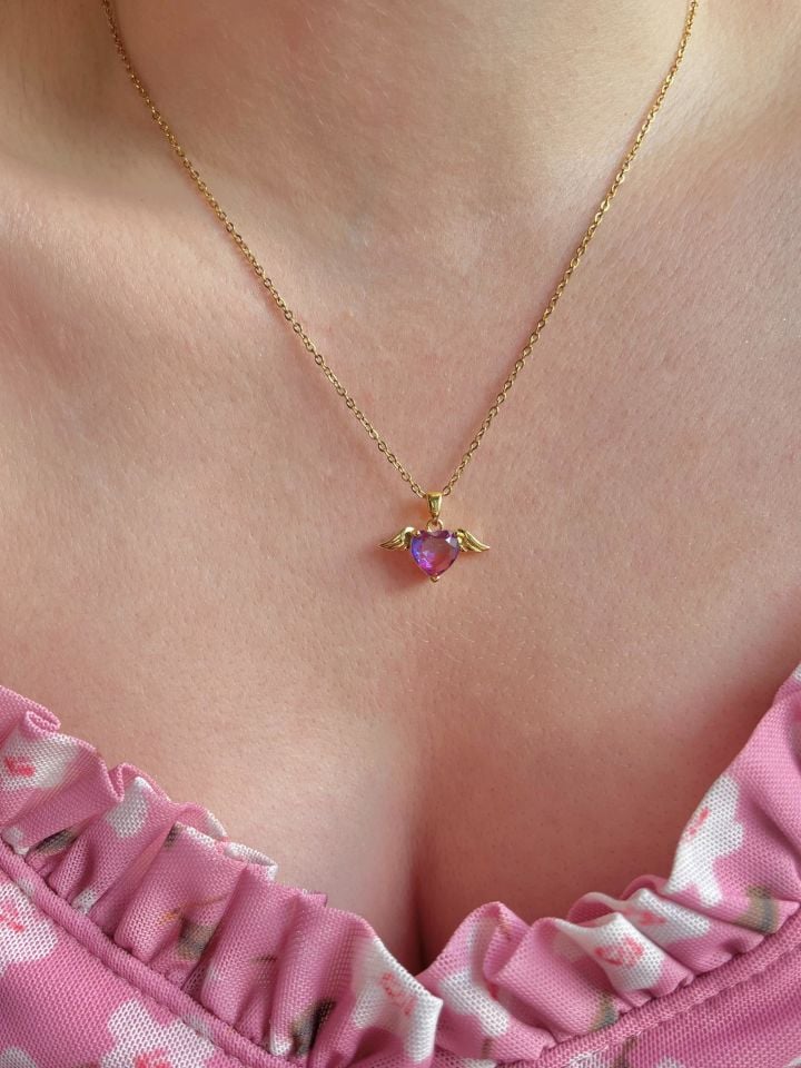 316L Çelik Love Angel Kolye