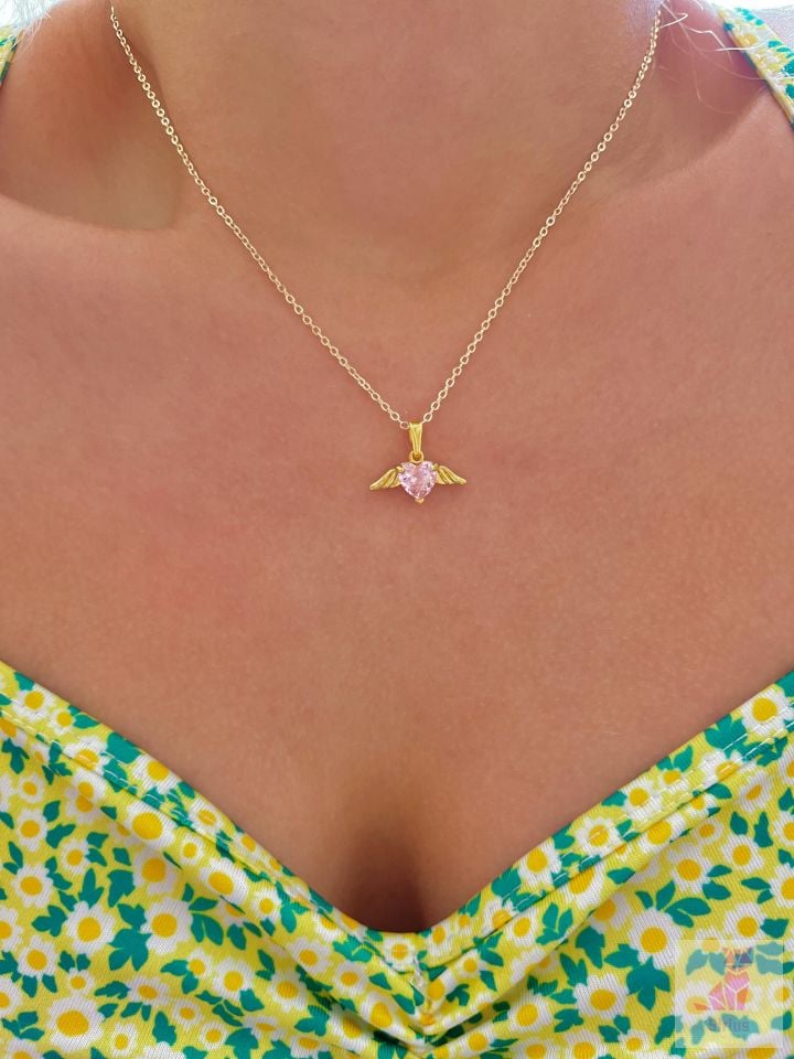 Altın Kaplama Winged Angel Kolye