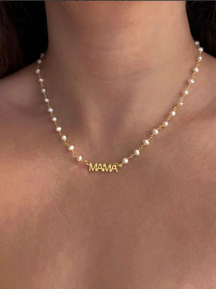 925 Gümüş| Gerçek İncili İstediğini Yazdır Kolye