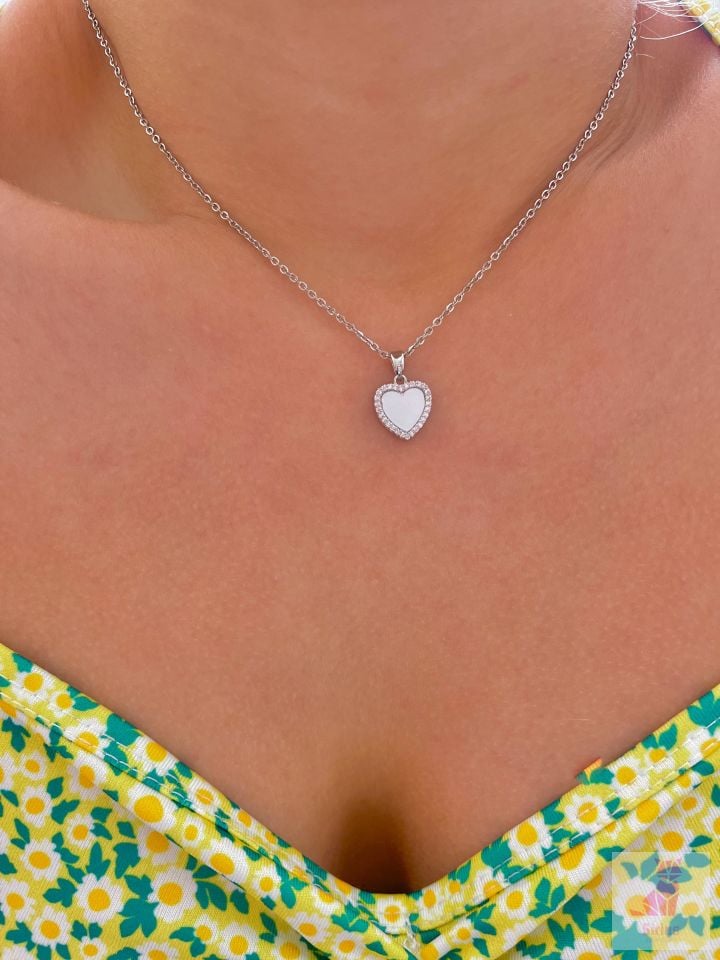 316L Çelik Heart Kolye