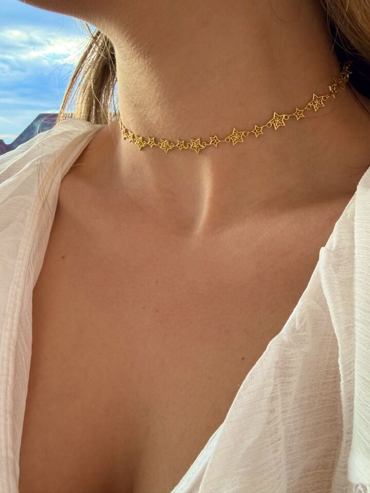 925 Ayar Gümüş Star Kolye