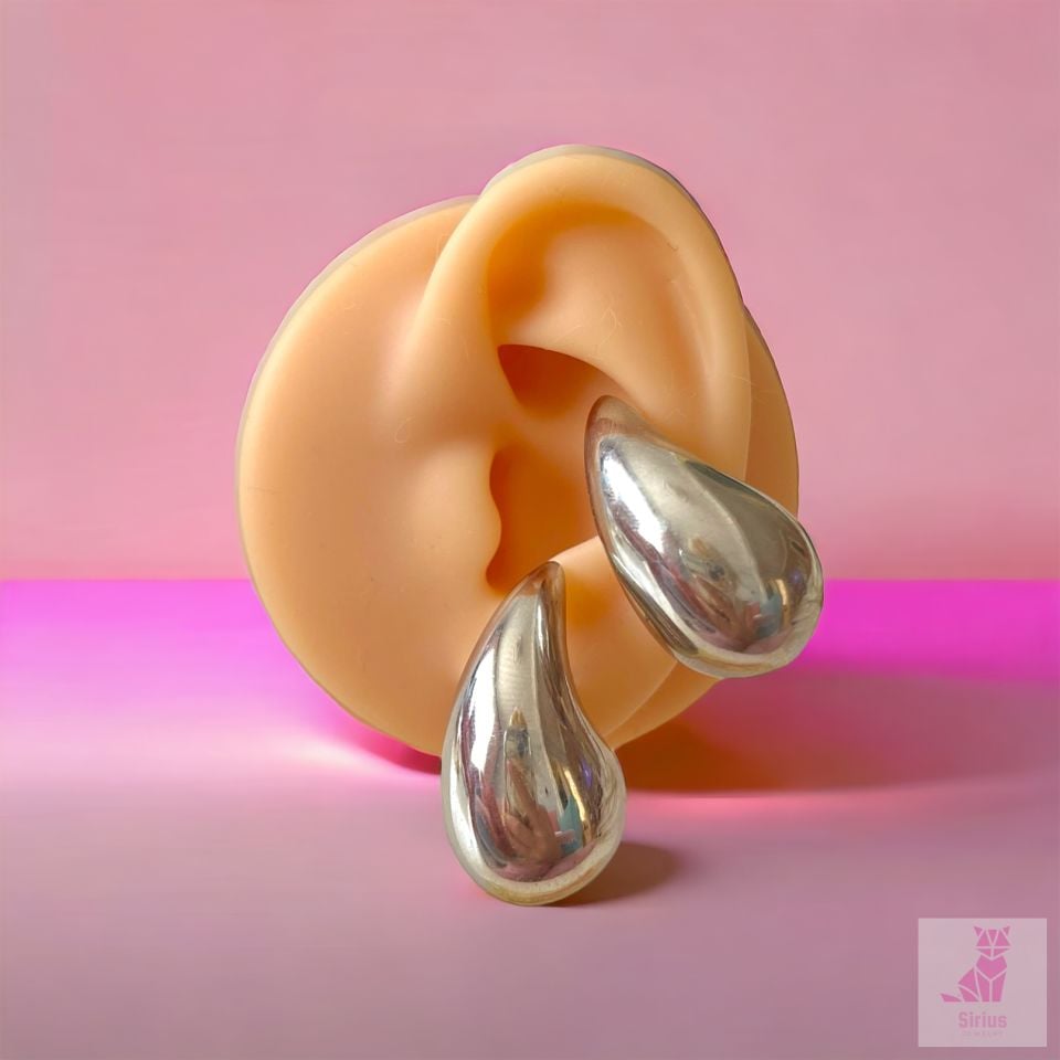 Altın Kaplama Damla Model Küpe