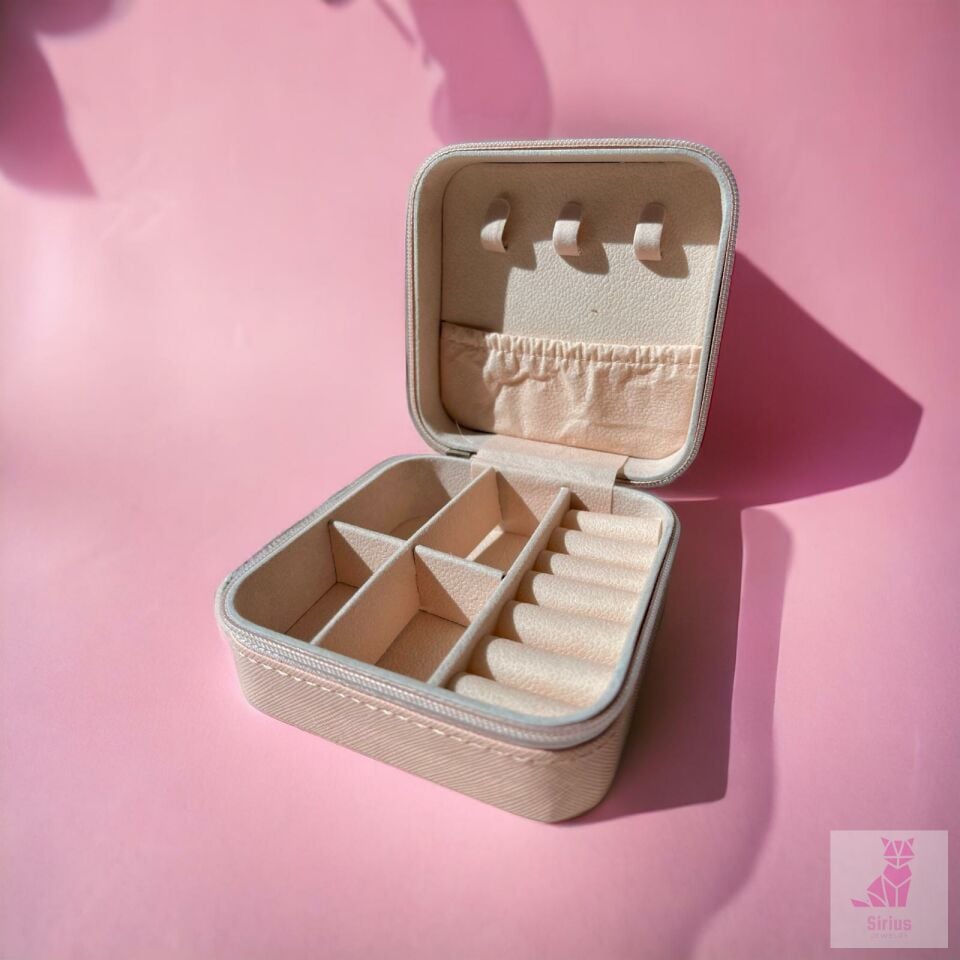 Pembe Kare Organizer / Takı Kutusu