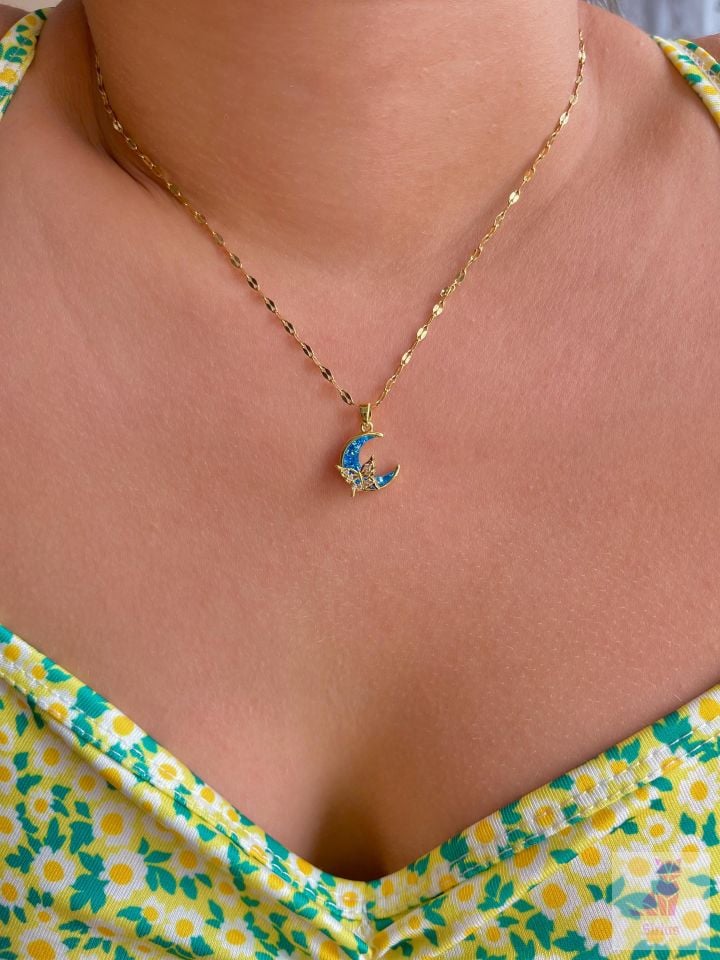 316L Çelik Hilal Kolye