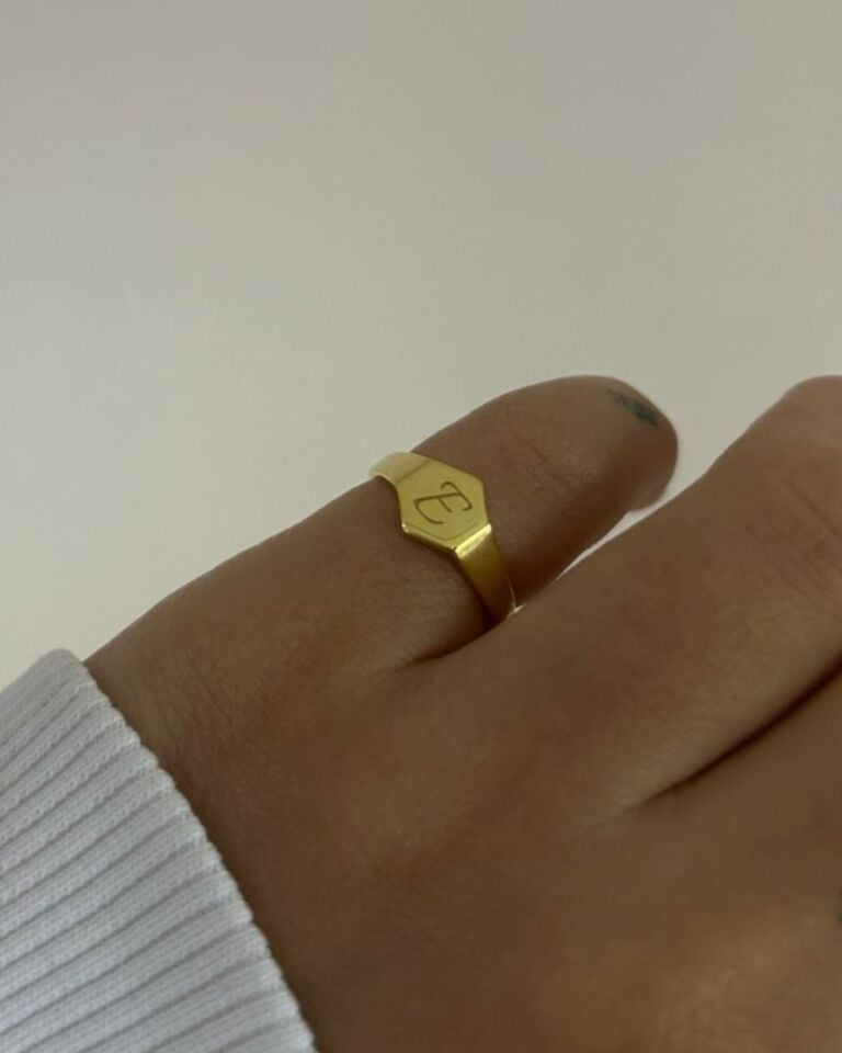 925 Gümüş | Ayarlanabilir Serçe Parmak Yüzüğü İstediğini Yazdır