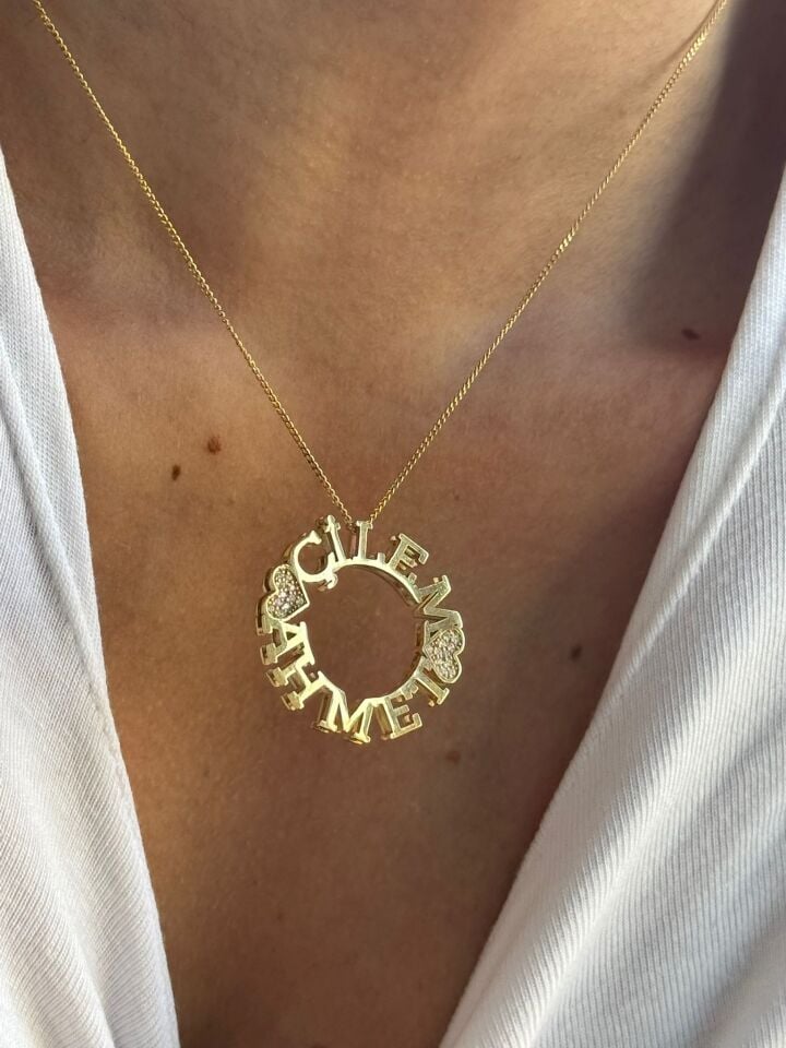 925 Gümüş | İsim - Tarih Çemberi İstediğini Yazdır