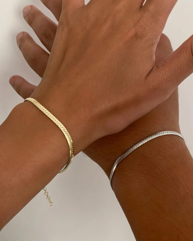 925s | Örgü Zincir Bileklik Unisex (1 Adet )