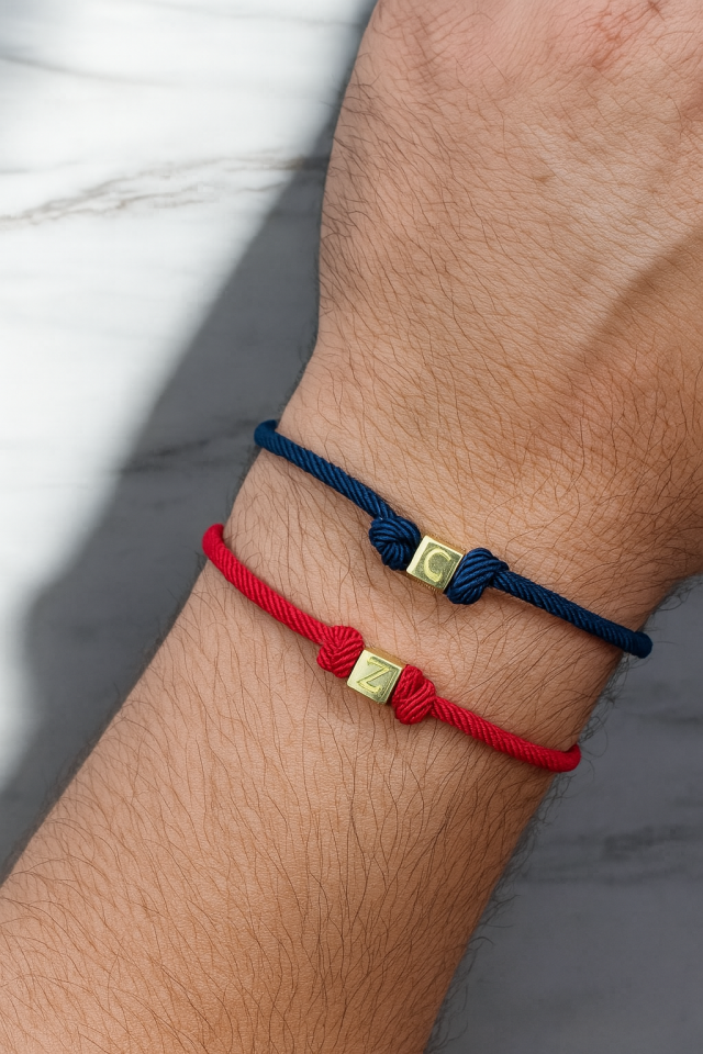 925s | Küplü Harf Bileklik Unisex ( 1 adet )