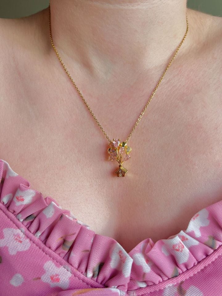 316L Hayal Balon Evi Kolye