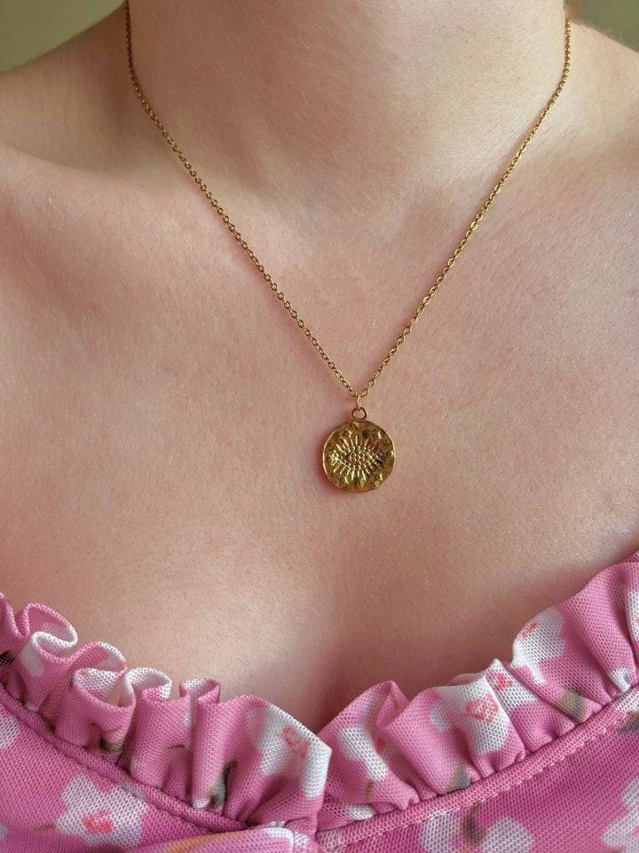 316L Çelik Antik Eyes Kolye