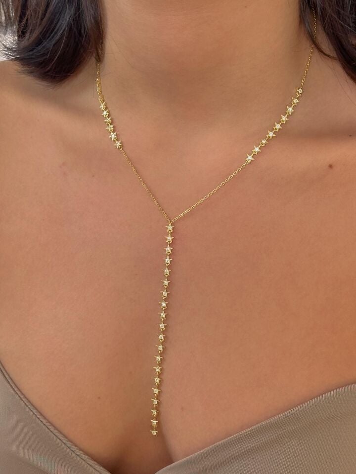 925 Gümüş | Yıldızların İzinde Y Kolye