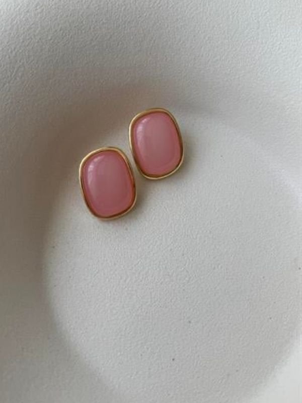 Pembe Vintage Küpe