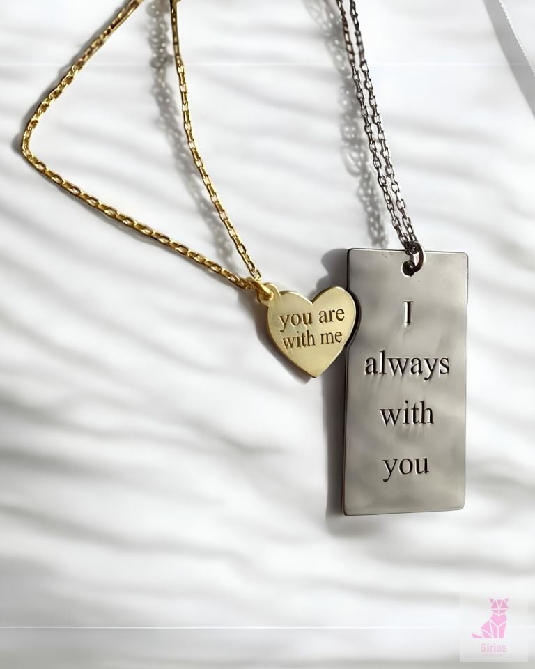 Birbirini Tamamlayan Çift Kolyesi | 925 Ayar Gümüş