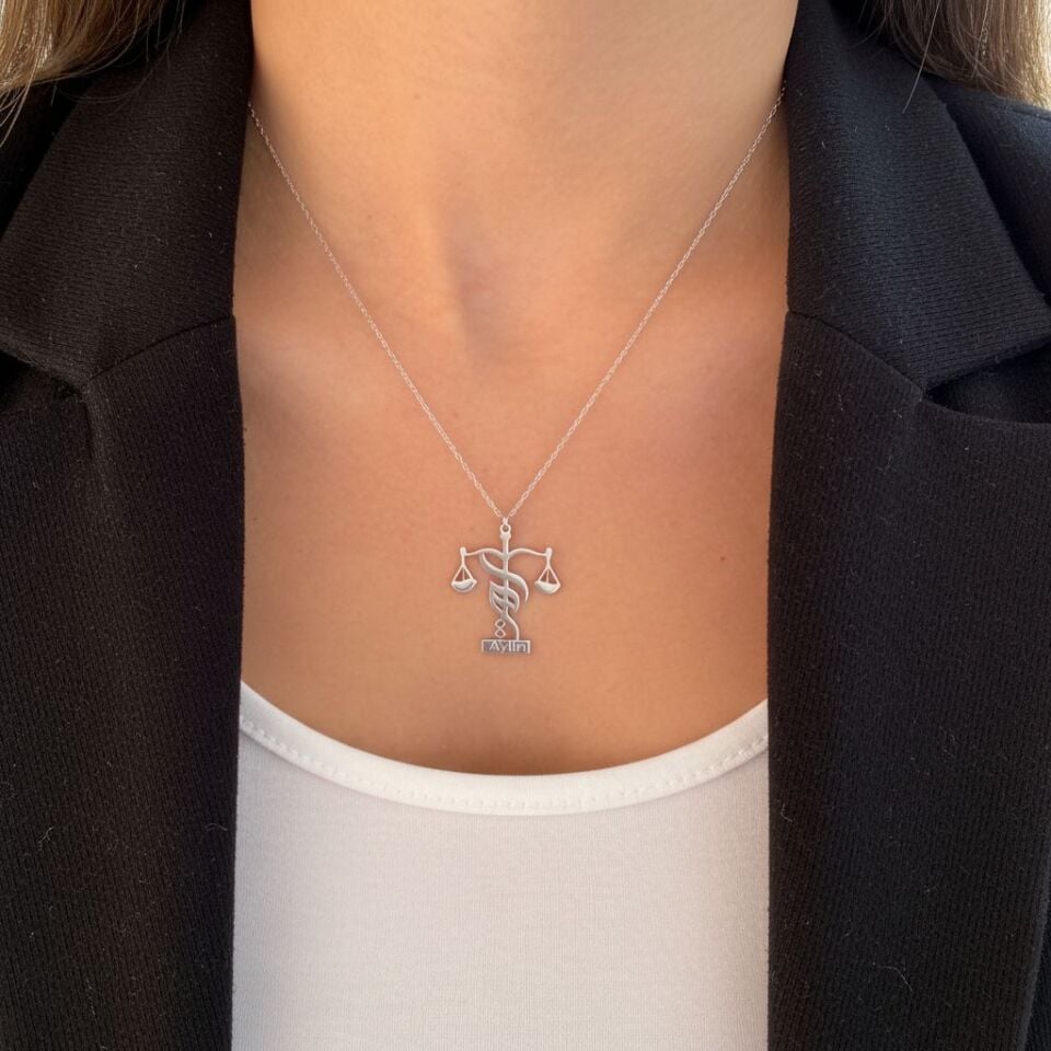 925 Gümüş | Adalet / Avukat Kolye