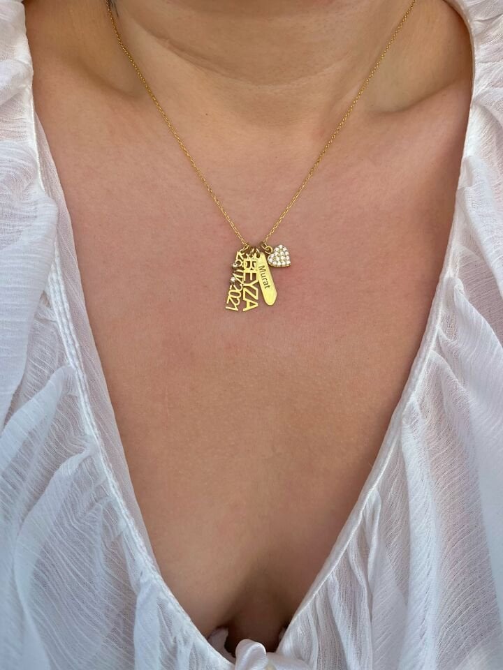 925 Gümüş | Family- Love Anı Kolye