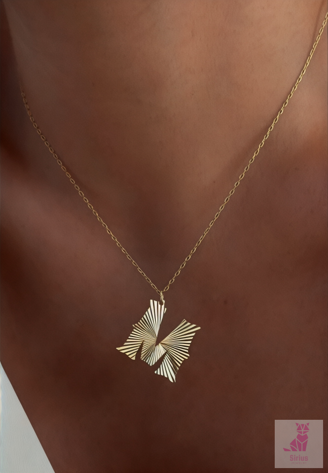 Işıltılı Harf Kolye | 925 Ayar Gümüş