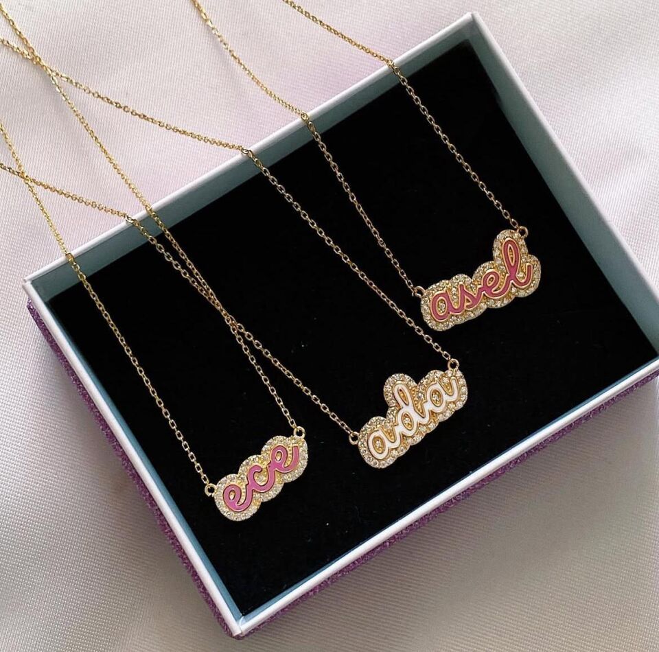 925 Gümüş | Mineli İsim / Harf Kolye