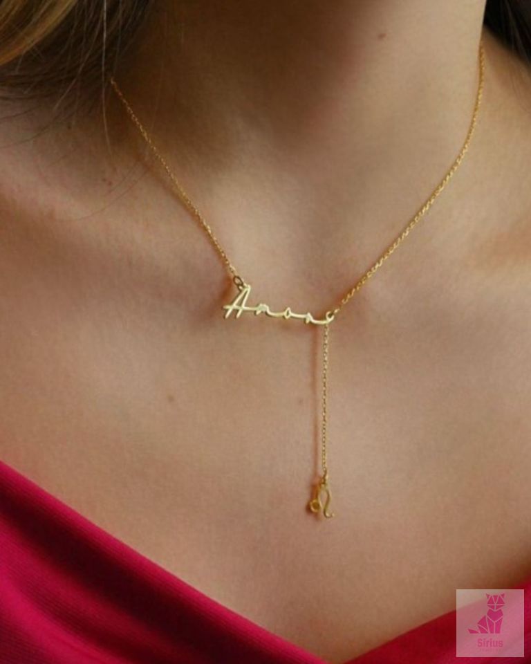İsimli Burç Kolyesi | 925 Ayar Gümüş