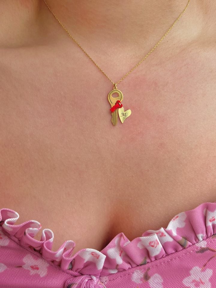 Kalbimin Anahtarı Kolye | 925 Ayar Gümüş