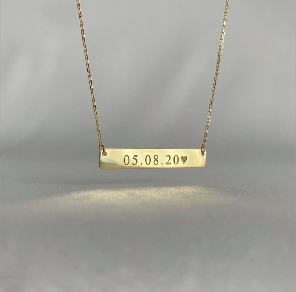 925 Gümüş | Plaka İstediğini Yazdır Kolye