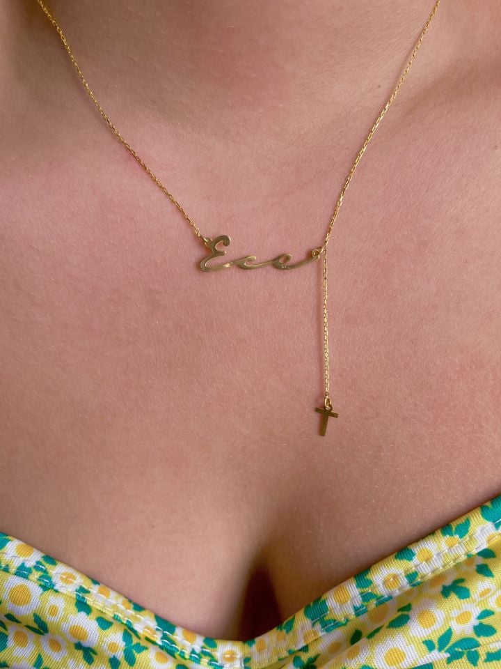 925 Ayar Gümüş İsim ve Harfli Kolye