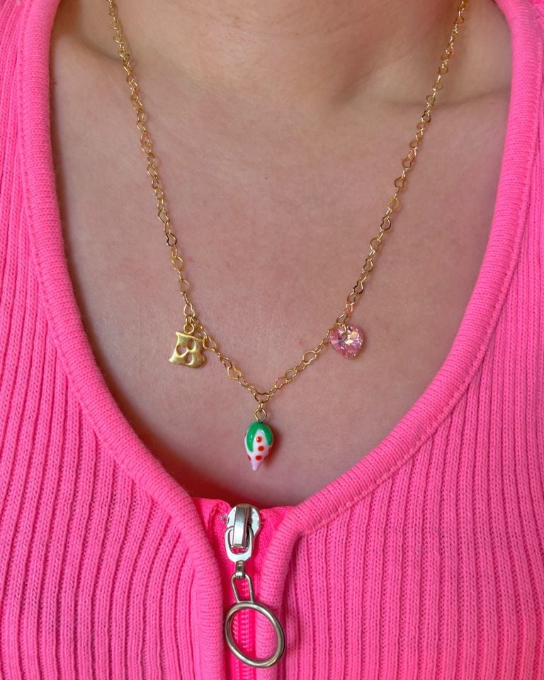 Özel Tasarım Harfli Kolye