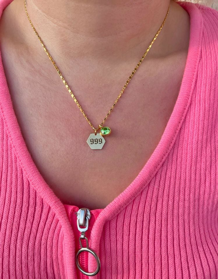 Altın Kaplama Melek Sayısı Kolye 999