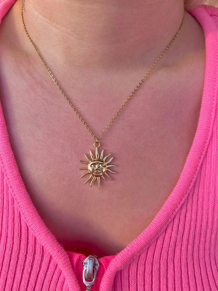 316L Çelik Güneş Kolye